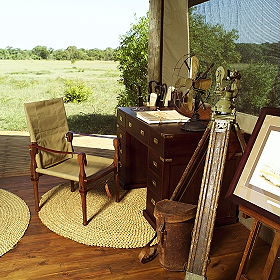 Ambiance de safari vintage traditionnel - Safaris &agrave; pied et trek dans le Parc Kruger en Afrique du Sud - Absolu Voyages, le sp&eacute;cialiste du safari et du trekking d'aventure en Afrique Australe