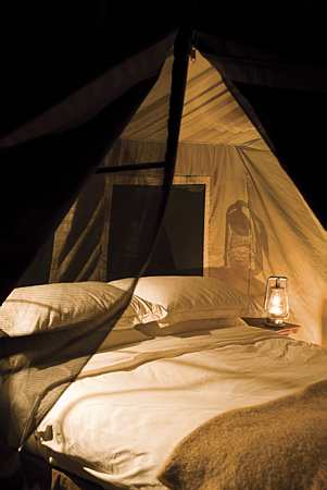 Botswana / Chobe - Safari camping en tentes mobiles de luxe dans la r&eacute;serve de Chobe, c&eacute;l&egrave;bre pour ses troupeaux d'&eacute;l&eacute;phants et de buffles - L'intensit&eacute; du safari traditionnel d'Out of Africa - (Chobe under canvas - 
Afrique Australe) - Absolu Voyages
