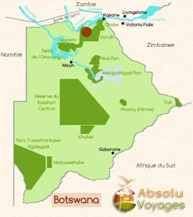 Botswana / Savuti - Chobe - Safari camping en tentes mobiles de luxe dans la r&eacute;serve de Savuti (Savute), c&eacute;l&egrave;bre pour ses lions qui chassent les &eacute;l&eacute;phants - L'intensit&eacute; du safari traditionnel d'Out of Africa - (Savuti under canvas - Afrique Australe) - Absolu Voyages