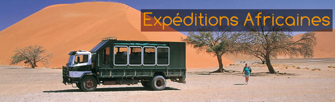 Circuit-aventure de 2 semaines hors des sentiers battus en Namibie, du D&eacute;sert du Namib au Parc d'Etosha en passant par les dunes de Sossusvlei, Swakopmund, le pays Himba, le Damaraland et le Kaokoland, &agrave; un prix imbattable, avec h&eacute;bergement en bivouac et en auberges - Absolu Voyages